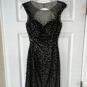 Size 4 Black Beaded Jovani Prom/ Pageant Gown